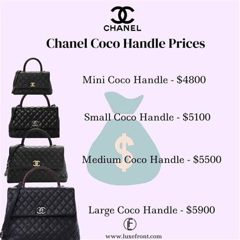 chanel coco 9.5 review|Chanel coco handle price list.